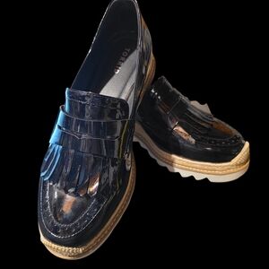 Torrid Black Patent Leather Fringe Loafers